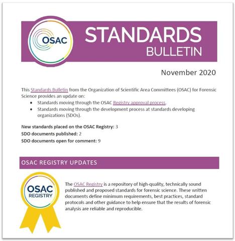 osac bulletin standards november nist